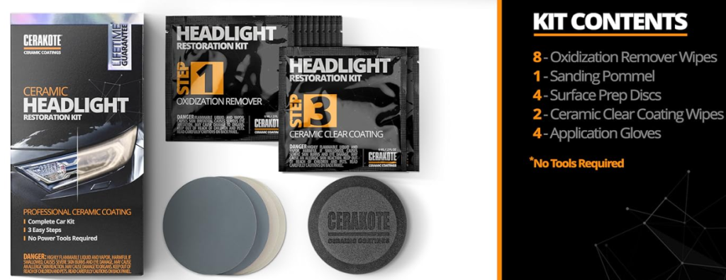 CERAKOTE® Ceramic Headlight Restoration Kit